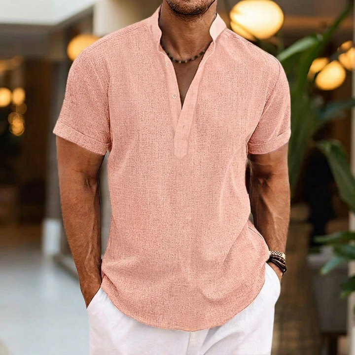 Klassiek Heren Shirt met V‑Hals