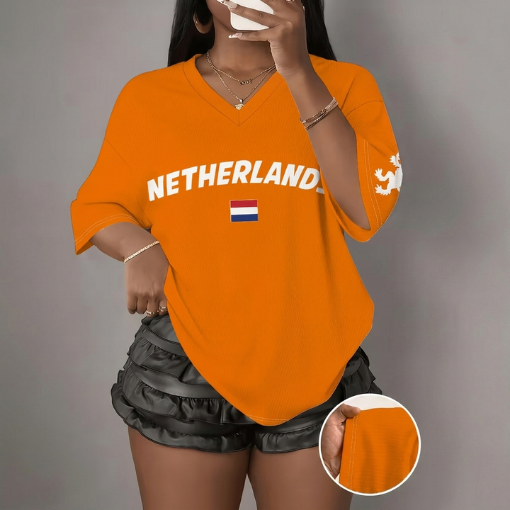 Losse Fit Voetbal Top voor Dames