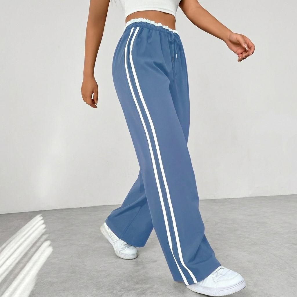 Casual Dames Sportbroek – Comfortabele Wide-Leg Stijl