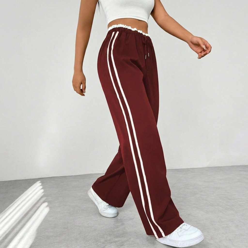 Casual Dames Sportbroek – Comfortabele Wide-Leg Stijl