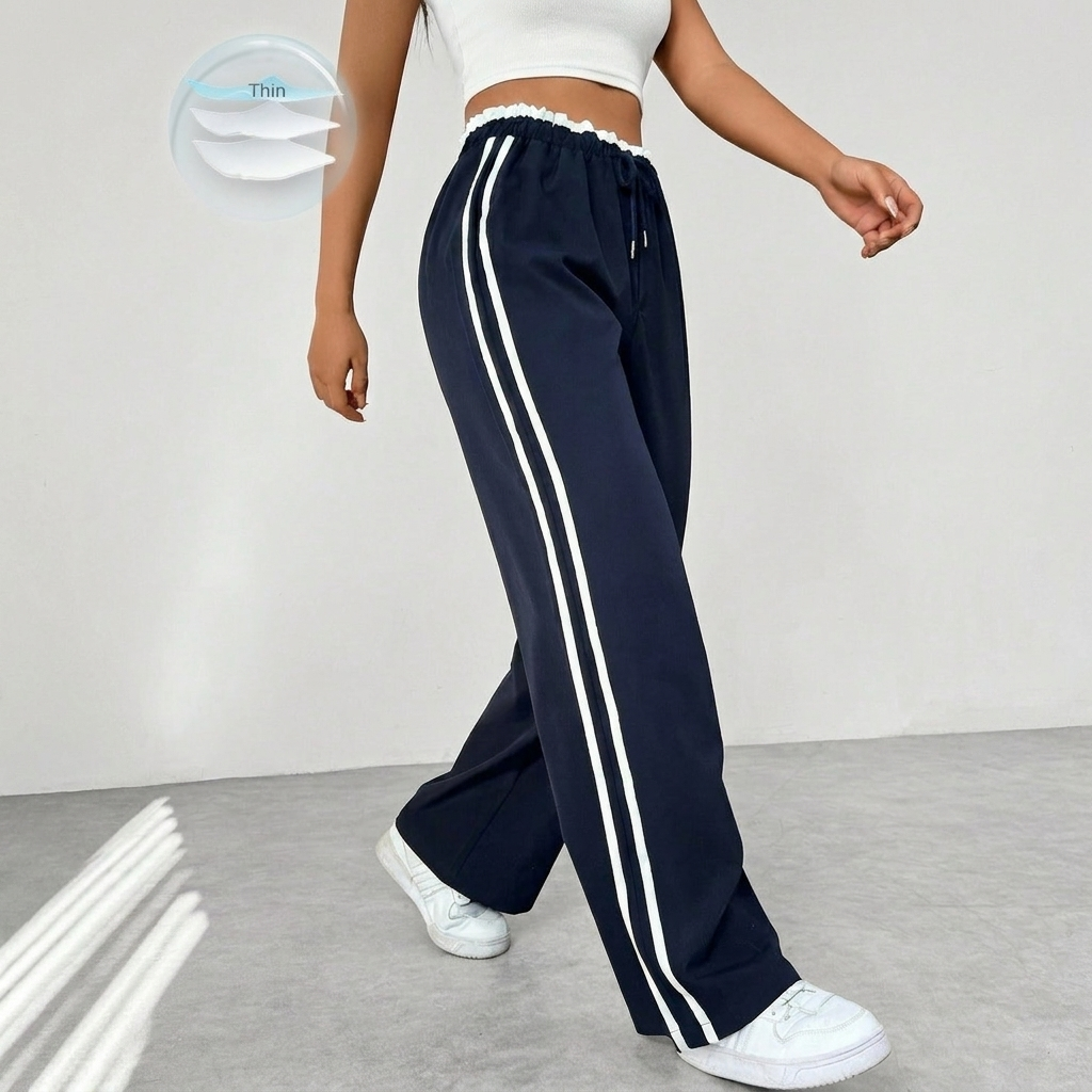 Casual Dames Sportbroek – Comfortabele Wide-Leg Stijl