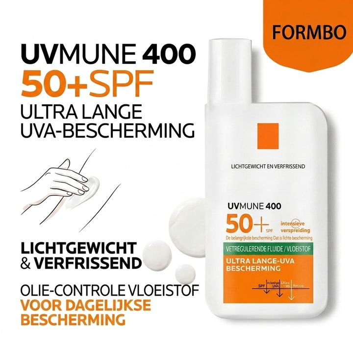 Lichtgewicht zonbescherming SPF50+