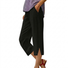 Hoge Taille Vrouwen Loose Fit Casual Broeken met Zakken