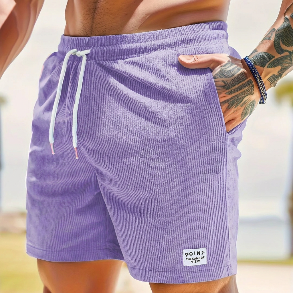 Heren Korte Broek met Veter en Touw van Corduroy