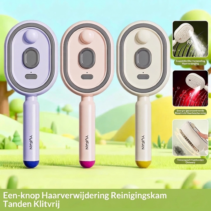 Slimme Luchtzak Massage Haarborstel met Essentiele Olie Spray