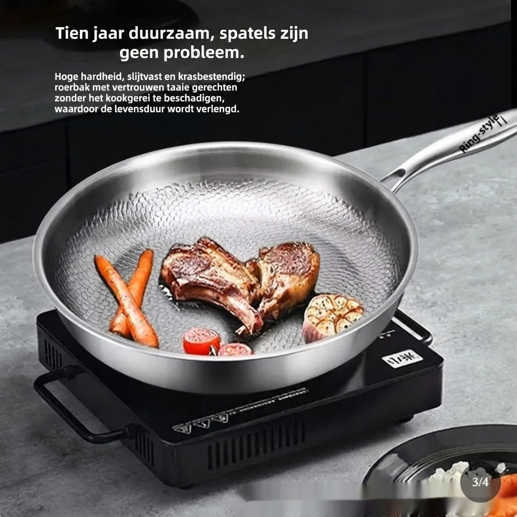 Hoogwaardige koekenpan van titaniumlegering