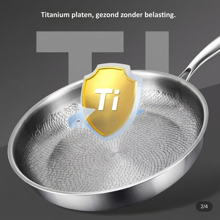 Hoogwaardige koekenpan van titaniumlegering