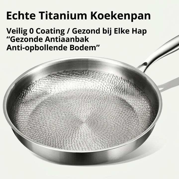 Hoogwaardige koekenpan van titaniumlegering