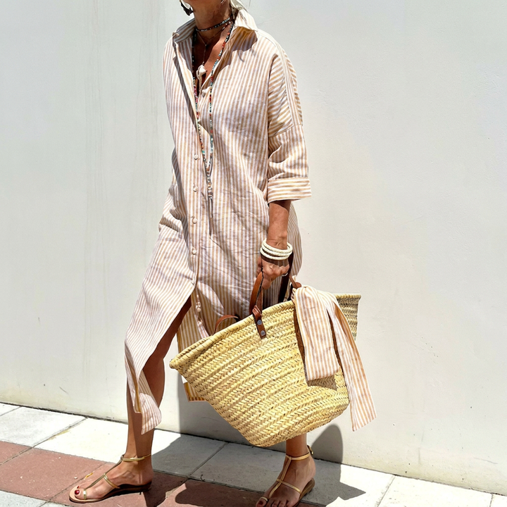 Elegante Dames Shirtjurk met Kraag