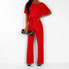 Damen Freizeit Overall mit geradem Bein und stilvollem Design