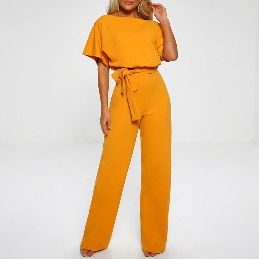 Damen Freizeit Overall mit geradem Bein und stilvollem Design