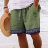 Casual herenshort met trekkoord en zakken, geschikt voor de zomer en het strand