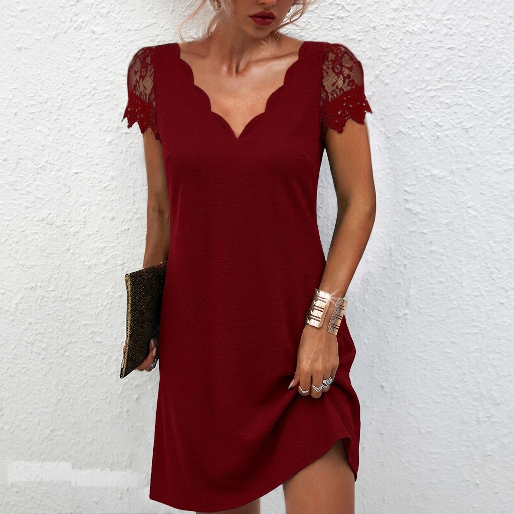 Elegante Dames Zomerjurk met V-Hals