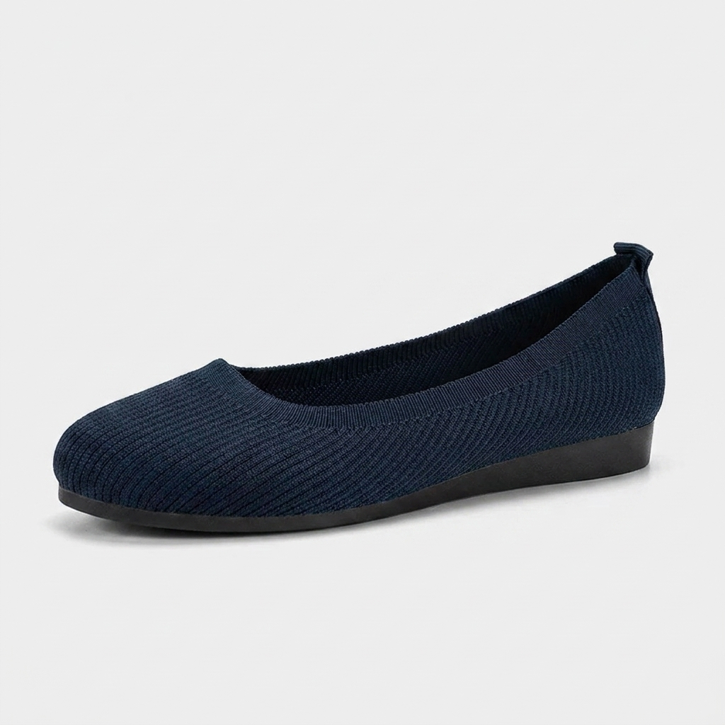 Dames instapschoenen met ronde neus en platte zool