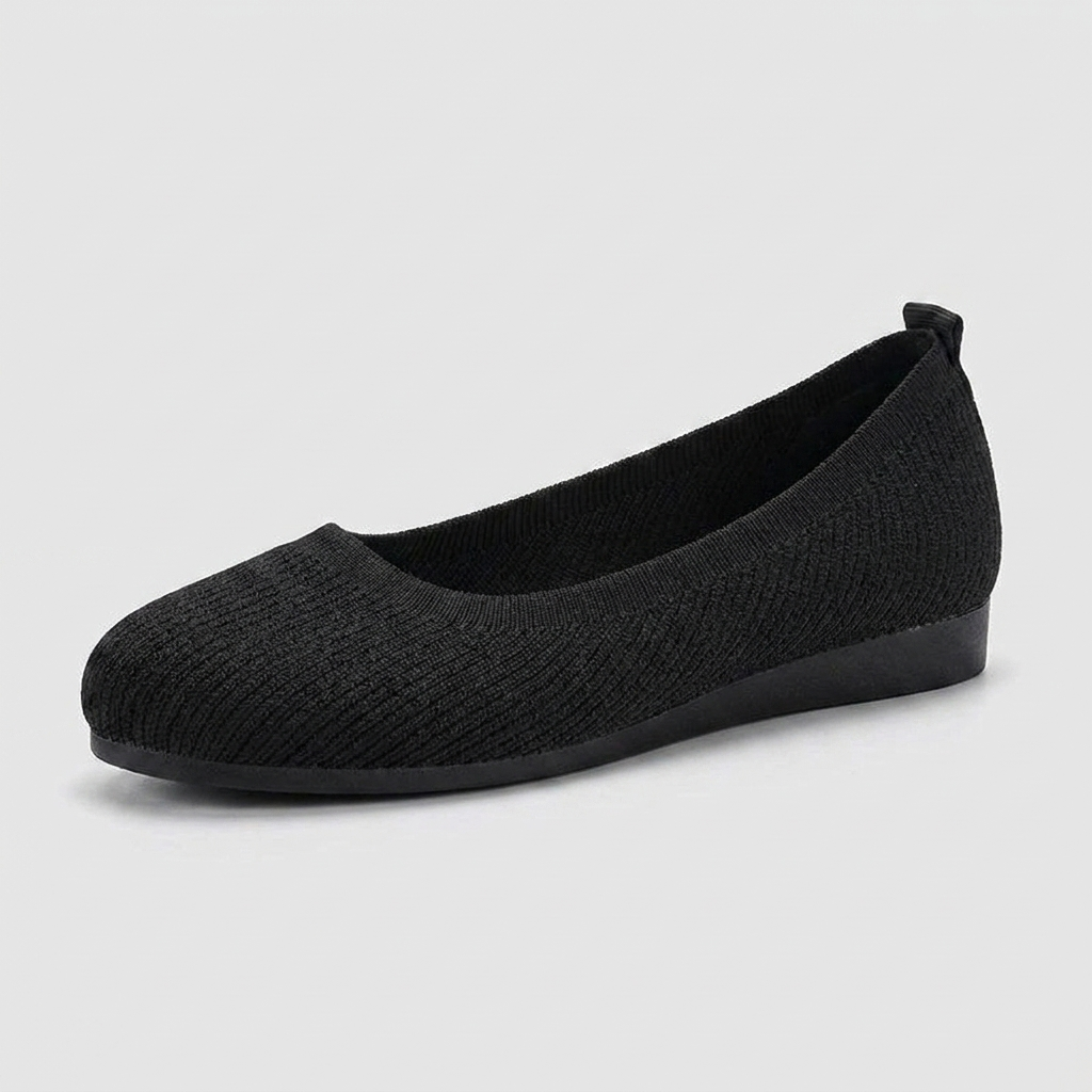 Dames instapschoenen met ronde neus en platte zool