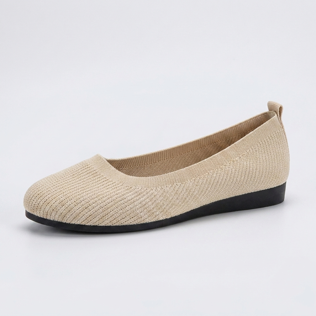 Dames instapschoenen met ronde neus en platte zool