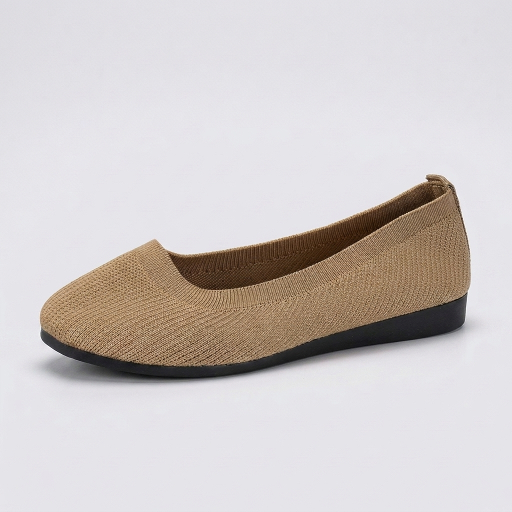 Dames instapschoenen met ronde neus en platte zool