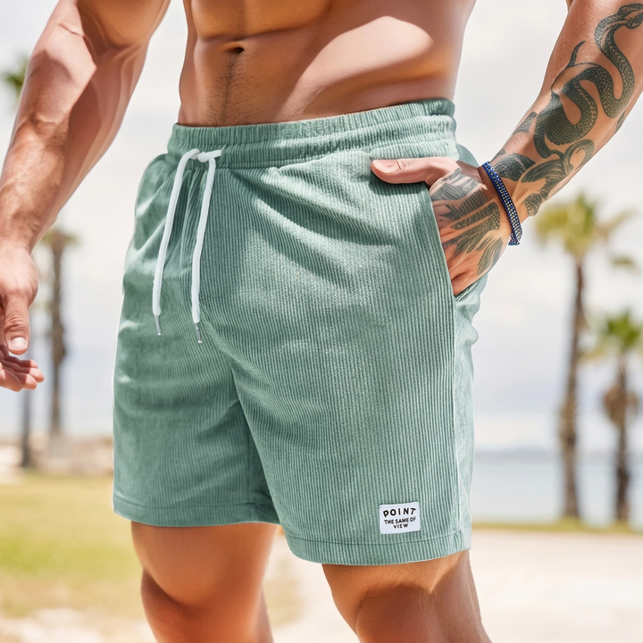 Hardloopshorts van corduroy in vintage stijl voor heren