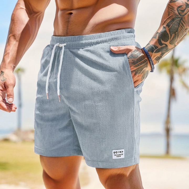 Hardloopshorts van corduroy in vintage stijl voor heren