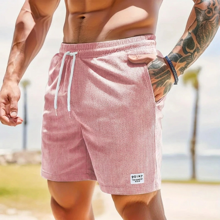 Hardloopshorts van corduroy in vintage stijl voor heren
