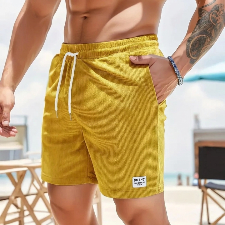 Hardloopshorts van corduroy in vintage stijl voor heren