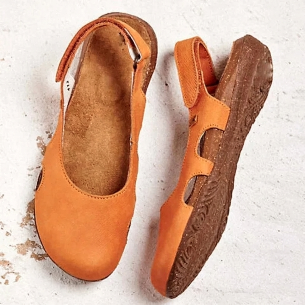 Casual platte sandalen voor dames met hielbandje