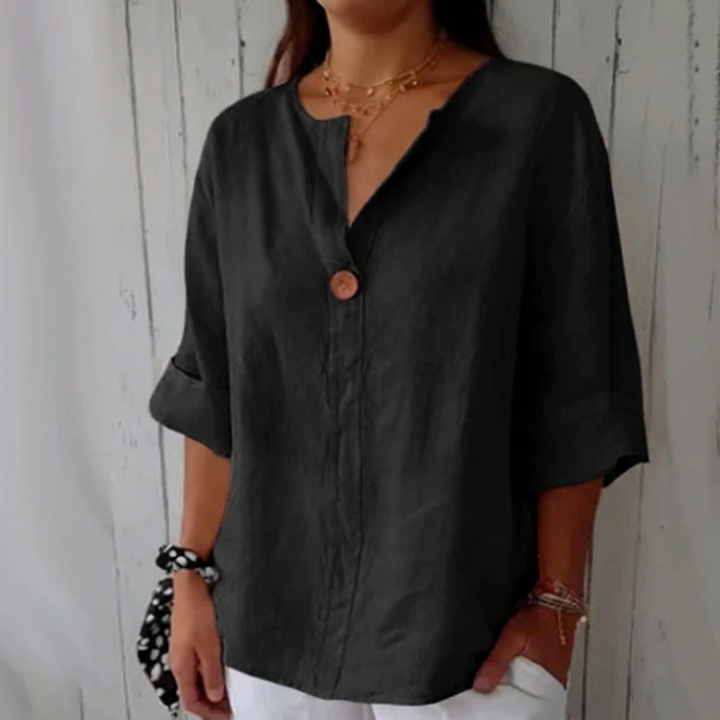 Damesblouse met V-hals