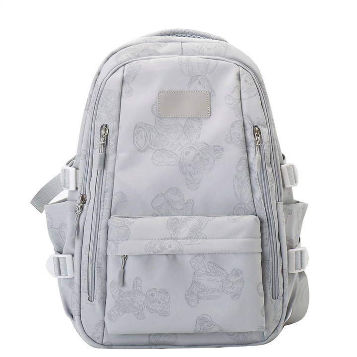 Casual Canvas Rugzak met Ritssluiting