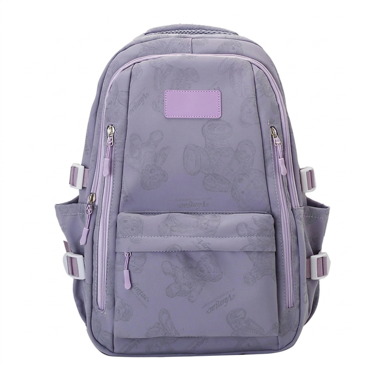 Casual Canvas Rugzak met Ritssluiting
