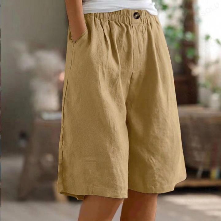 Losvallende Short met Hoge Taille voor Dames