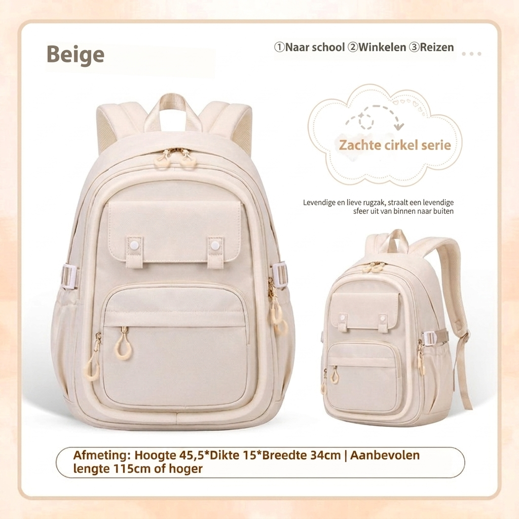 Meisjes Multi-Compartment School Rugzak