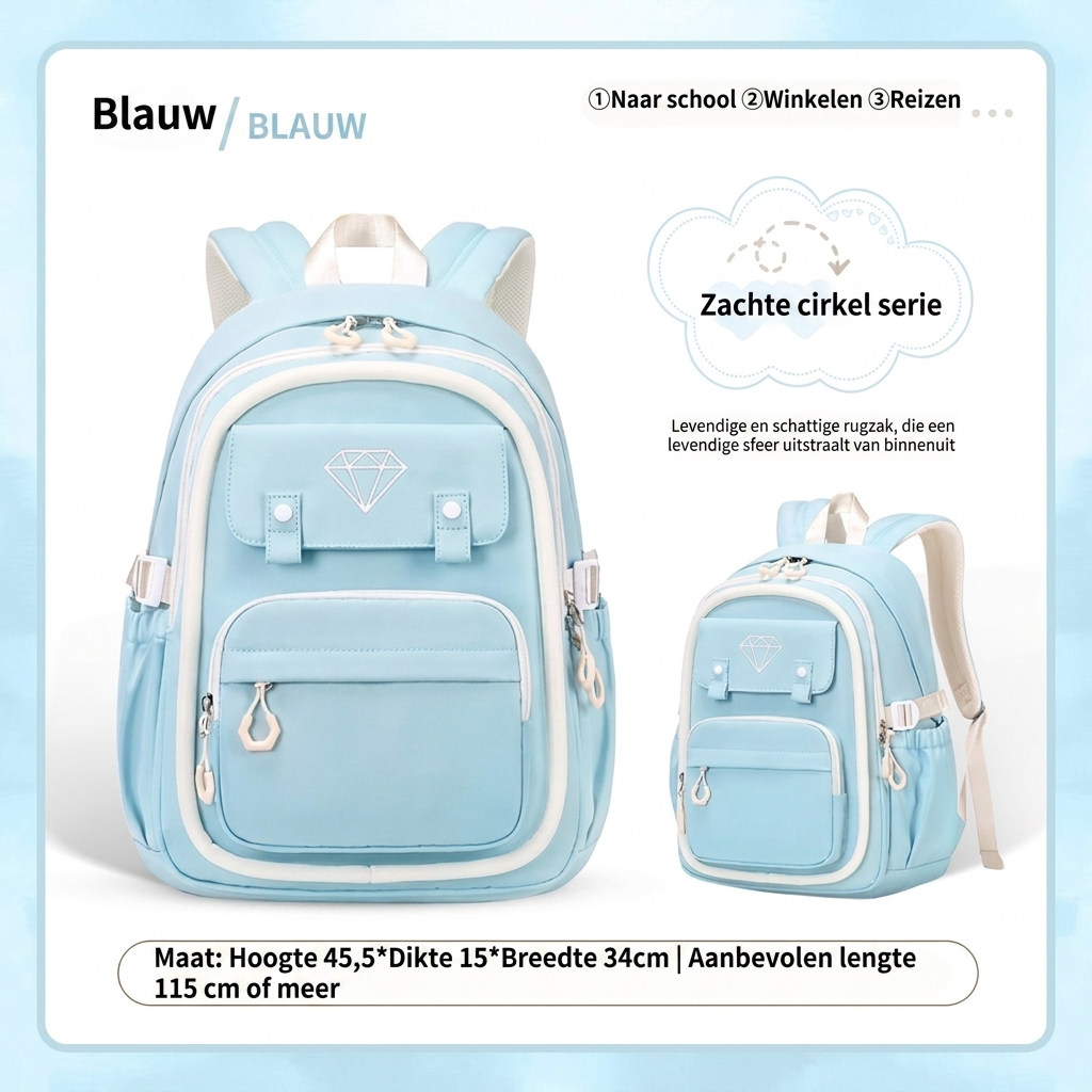 Meisjes Multi-Compartment School Rugzak