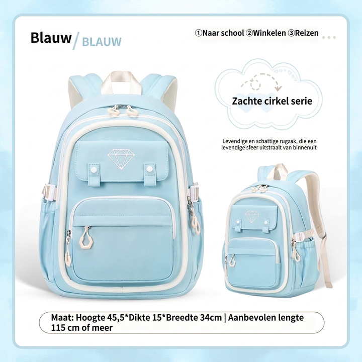 Meisjes Multi-Compartment School Rugzak