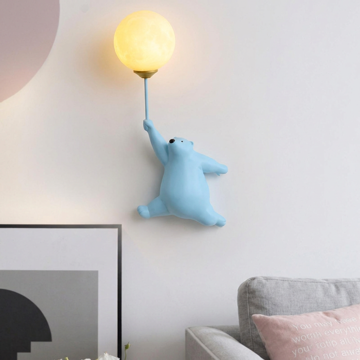 Ballonbeer Wandlamp