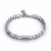 Gepersonaliseerde familieschakelarmband met gegraveerde namen – zilver of goud