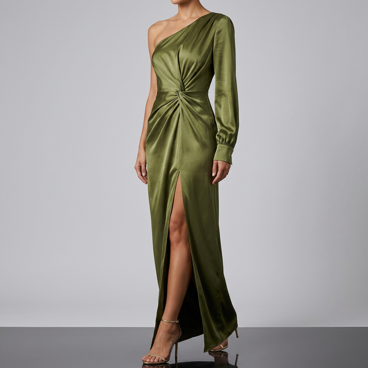 One-Shoulder Avondjurk Asymmetrisch