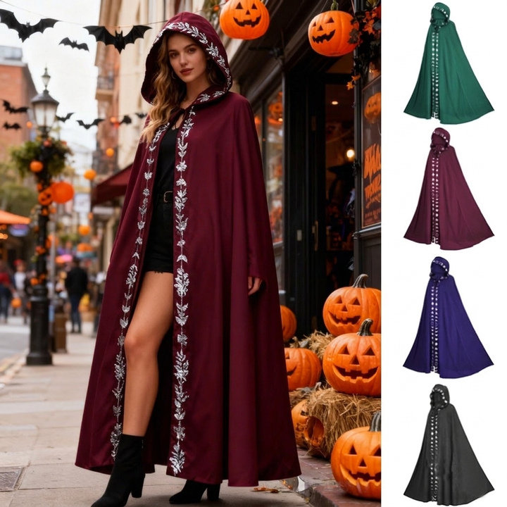Middeleeuwse Cape met Capuchon – 5 Kleuren