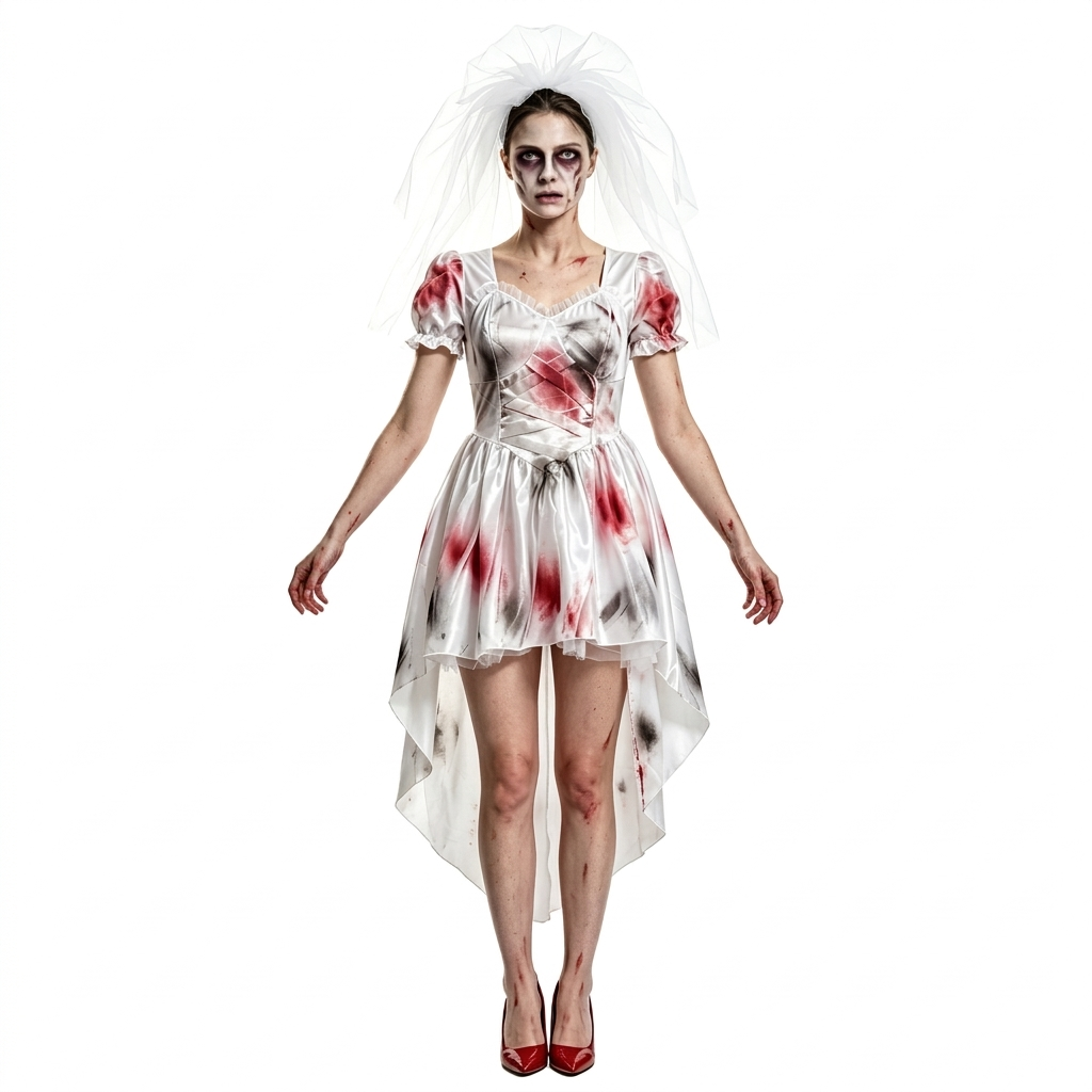 Spookbruid Halloween Kostuum Jurk