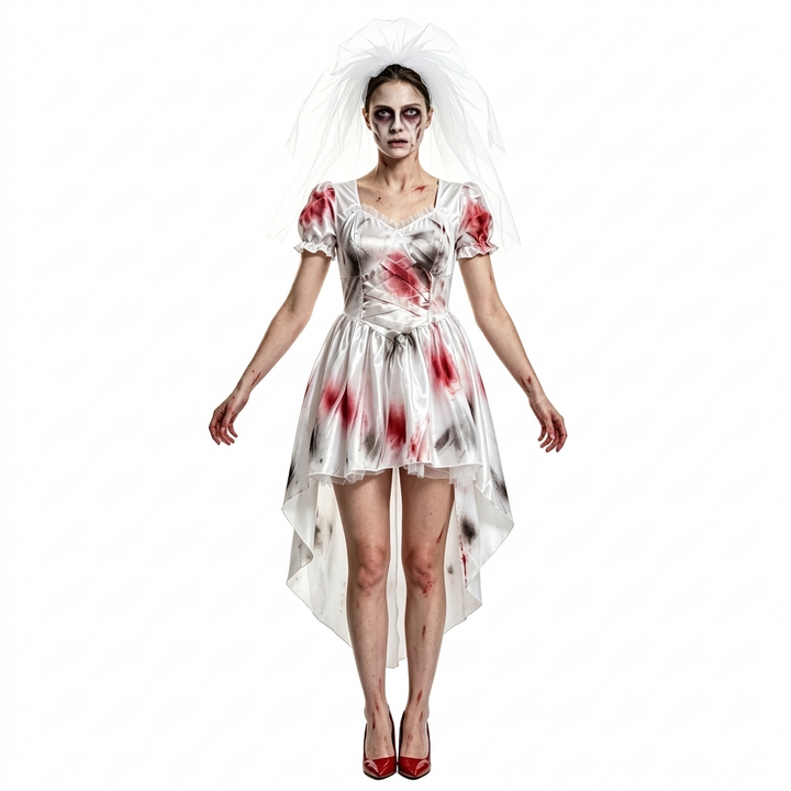 Spookbruid Halloween Kostuum Jurk