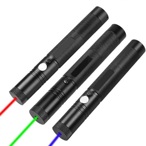 Krachtige laserpen met verstelbare focus en veiligheidssleutelslot, blauw licht