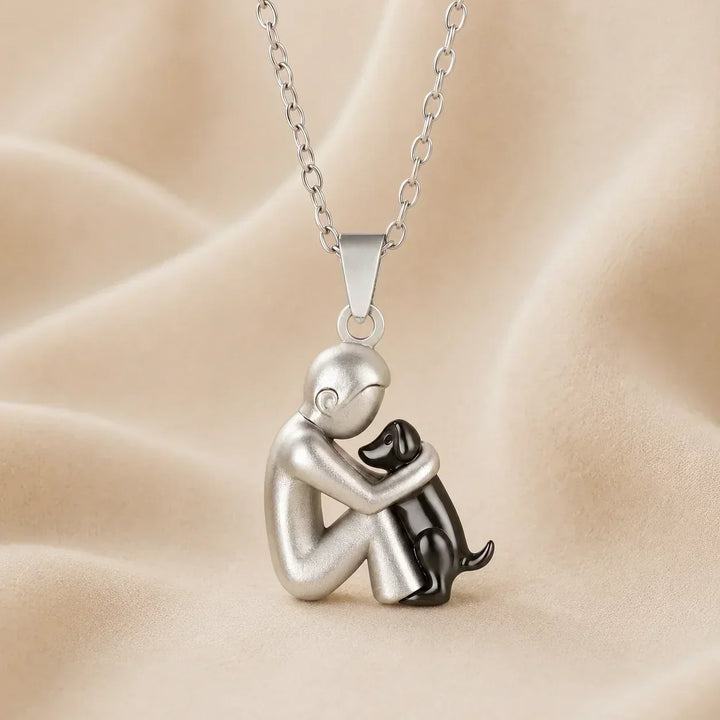 Elegante ketting met hanger in de vorm van een dierensilhouet, verstelbaar