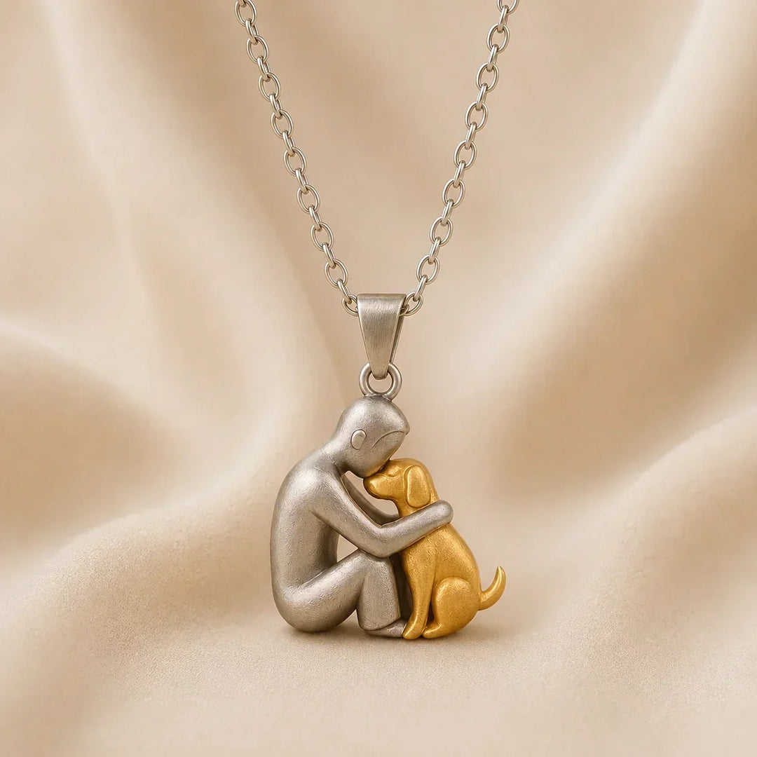 Elegante ketting met hanger in de vorm van een dierensilhouet, verstelbaar