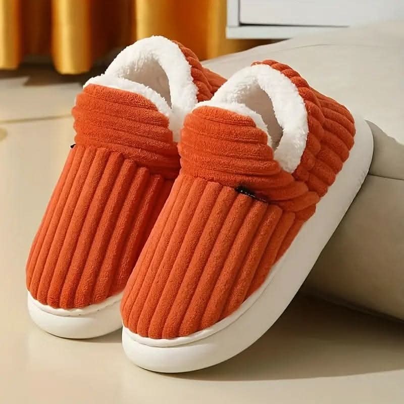 Huissloffen laarsjes enkellaarsjes corduroy sherpa fleece instap antislip