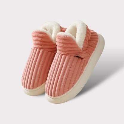 Huissloffen laarsjes enkellaarsjes corduroy sherpa fleece instap antislip