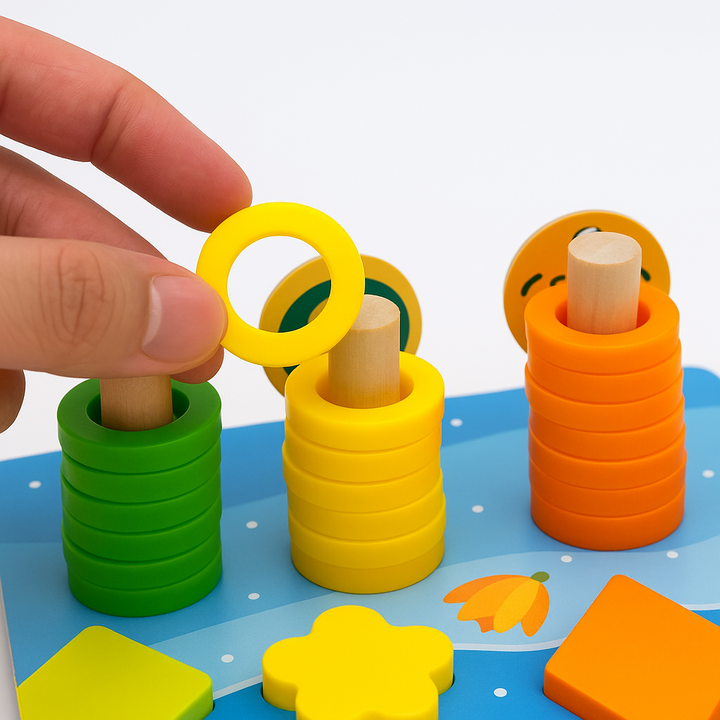 Montessori Speelbord van Hout | Vaardighedenontwikkeling voor Peuters en Baby's