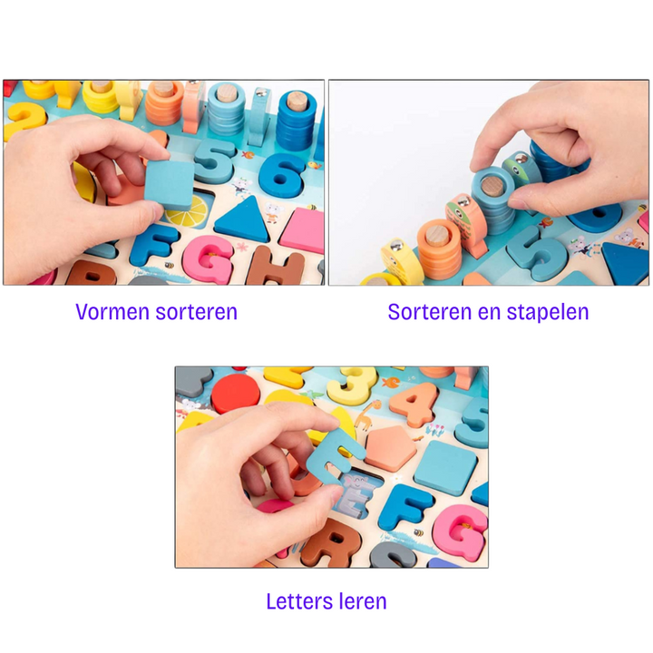 Montessori Speelbord van Hout | Vaardighedenontwikkeling voor Peuters en Baby's