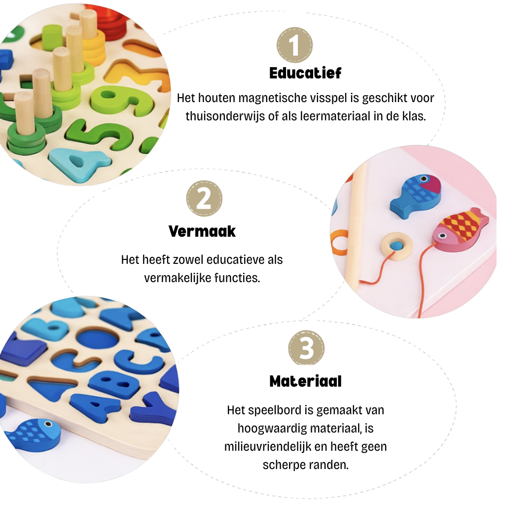 Montessori Speelbord van Hout | Vaardighedenontwikkeling voor Peuters en Baby's