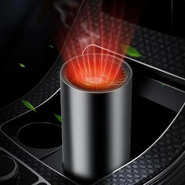 Compacte autoheater 12V die je voorruit snel ontdooit