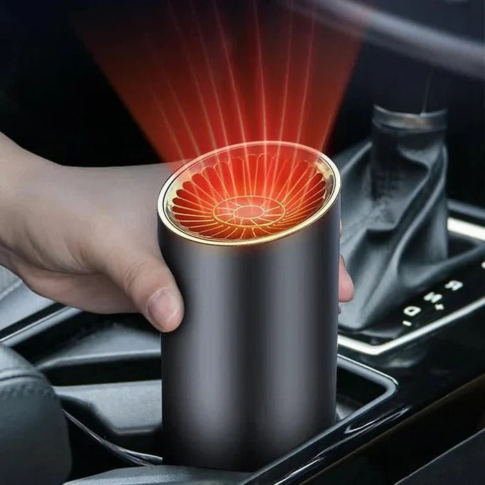 Compacte autoheater 12V die je voorruit snel ontdooit