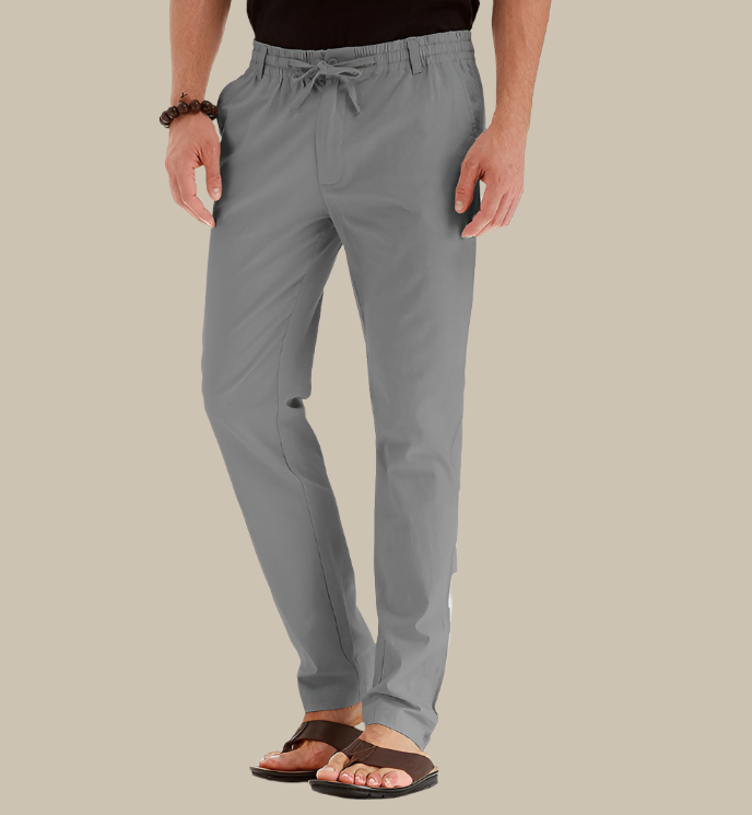Heren Comfortabele Loszittende Zomerbroek met Elastische Taille - Mateo